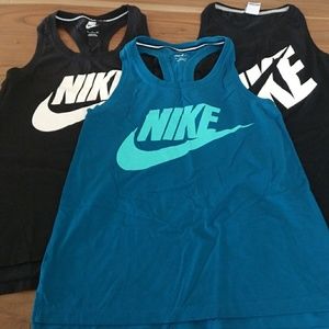 Lot of 3 Nike tank tops